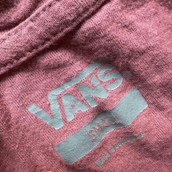 Vans Mauve Pink Short Sleeve Logo Tee - Picture 2 of 2